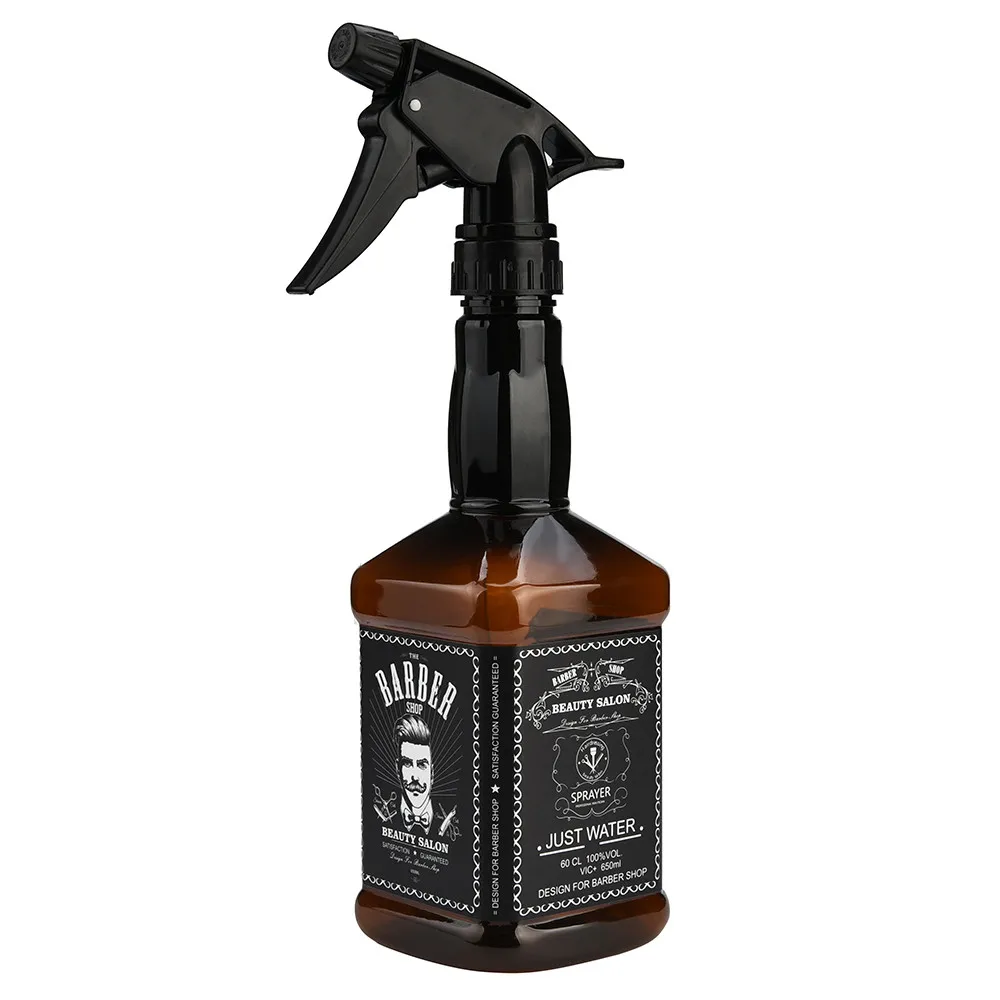 650ML Hairdressing Spray Bottle Salon Barber Hair Tools Water Sprayer Kids Adult Salon Hair Styling Tool F7.18 - Цвет: BW