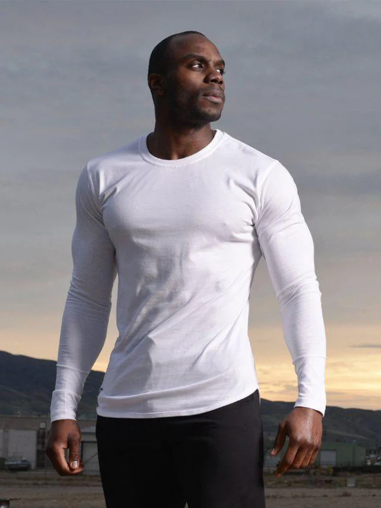 GYMOHYEAH 2018 Autumn Fashion Men's Fashion Casual Concise streetwear O-Neck Long Sleeve basic Slim fit T Shirt men clothing GYMOHYEAH 2018 Autumn Fashion Men's Fashion Casual Concise streetwear O-Neck Long Sleeve basic Slim fit T Shirt men clothing