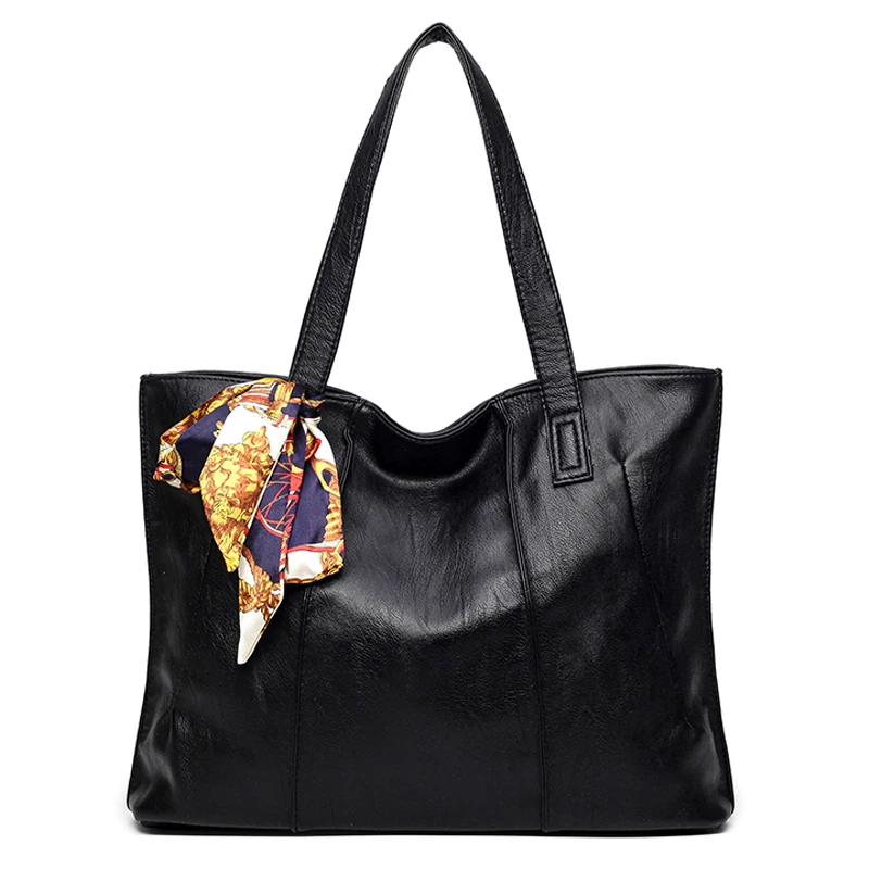 Scarf Women Bag Big Luxury Handbags Women Bags Designer Brand Famous Shoulder Bag Women Leather Handbags