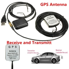 풀 세트 자동차 GPS 신호 안테나 증폭기 부스터 향상 장치, GPS 수신기 및 송신기 포함, 전화 네비게이터용 30DB