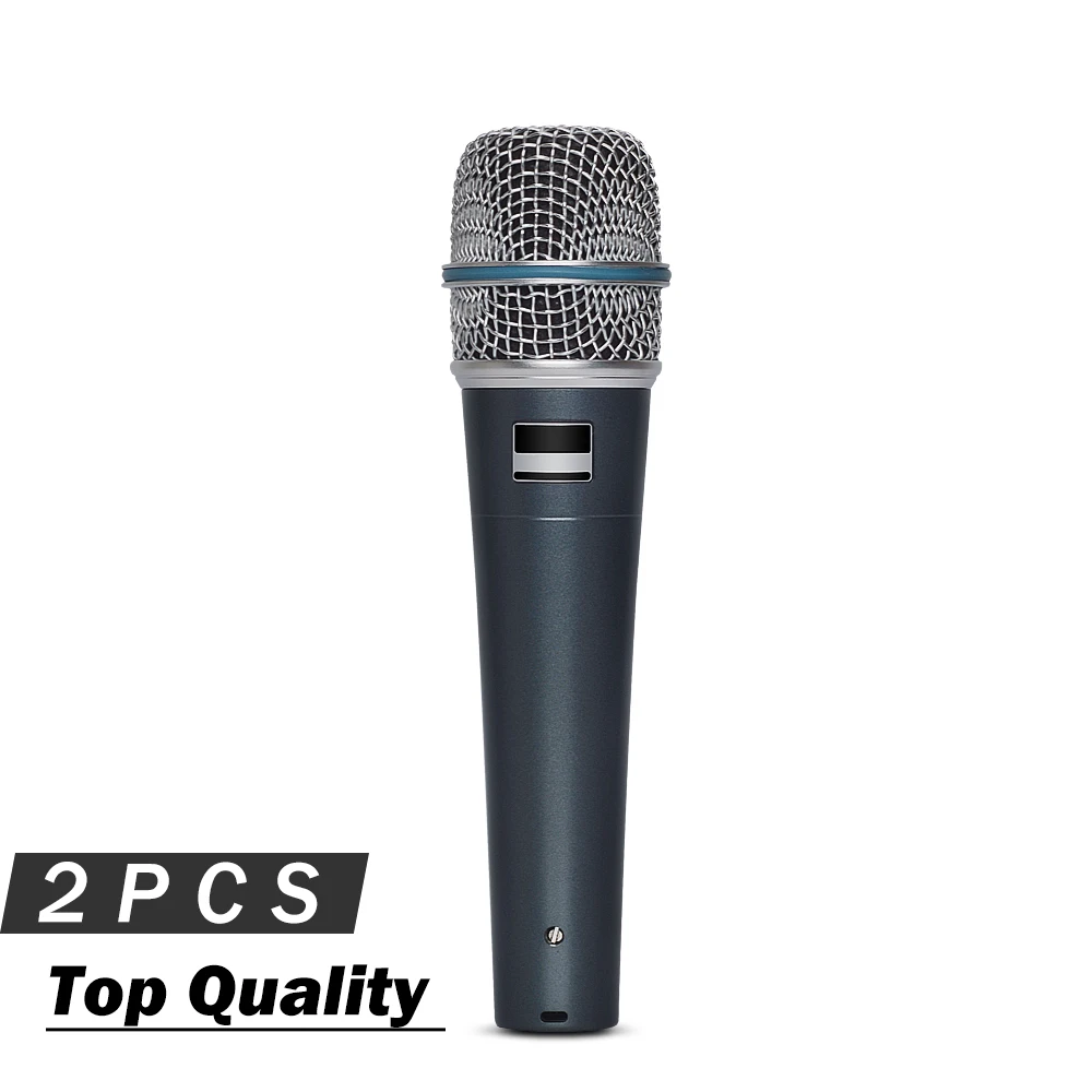 

2PCS Top Quality Musical instrument microphone BETA57 !! Transformer Inside !! Recording Dynamic Vocal Mic Microfone 57A