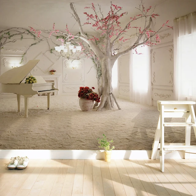 Moderne Kunst Piano Boomtak Foto Behang Eetkamer Woonkamer Bank ... Moderne Kunst Piano Boomtak Foto Behang Eetkamer Woonkamer Bank ...