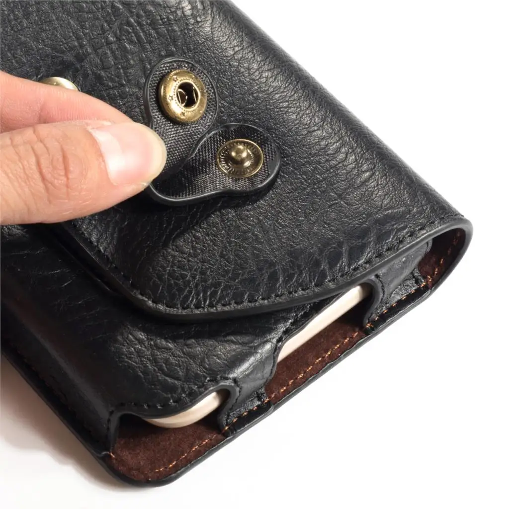 iphone 8 plus waterproof case Retro Magnetic Holster Belt Bag Clip Phone Cover for Samsung A70 A50 A51 A20 S20 M20 Smartphone Waist Leather Case 4.7 - 6.3inch iphone 8 leather case