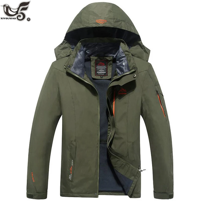 XIYOUNIAO размера плюс 7XL8XL Осенняя зимняя мужская куртка Военная Тактическая зимняя водонепроницаемая ветрозащитная мягкая оболочка куртка туристическое пальто