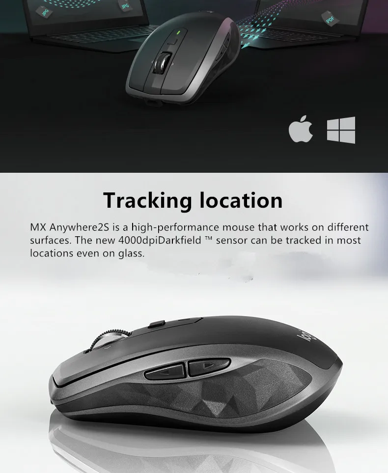 Беспроводная мышь logitech MX Master 3/MX Anywhere 2S с Bluetooth, Офисная мышь с беспроводным приемником 2,4G, обновление Mx master 2s