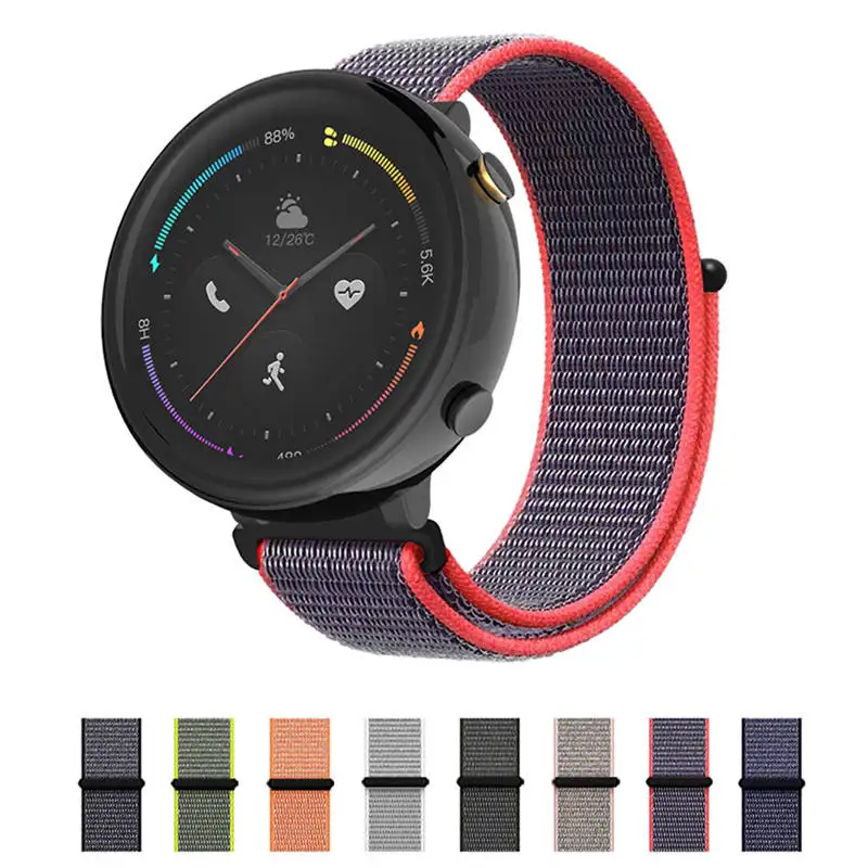 Нейлоновый Регулируемый сменный ремешок для спортивных часов для Xiaomi AMAZFIT 2 Смарт часы браслеты долговечные аксессуары#718