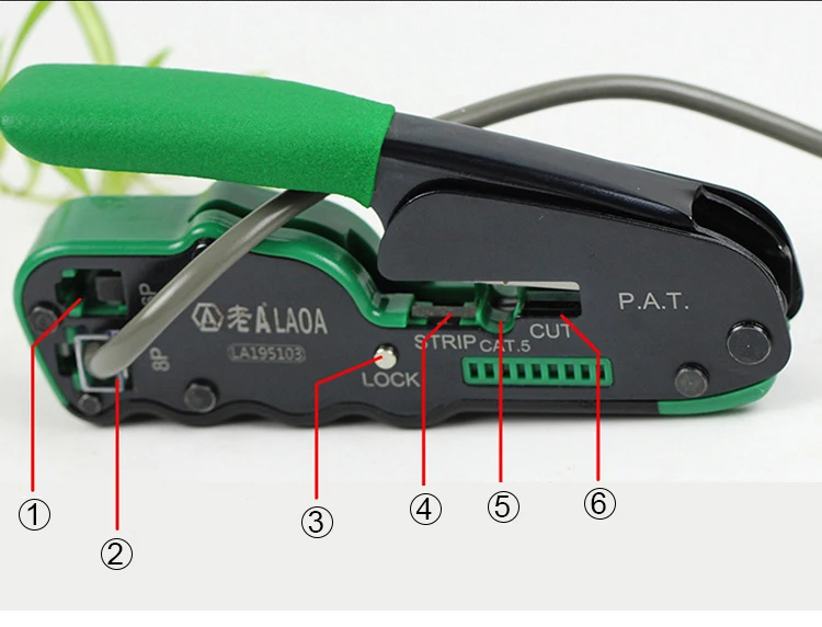 LAOA портативный многофункциональный 6 P/8 P Сети Обжимные Плоскогубцы кабель провода зачистки режущий терминал обжимные плоскогубцы