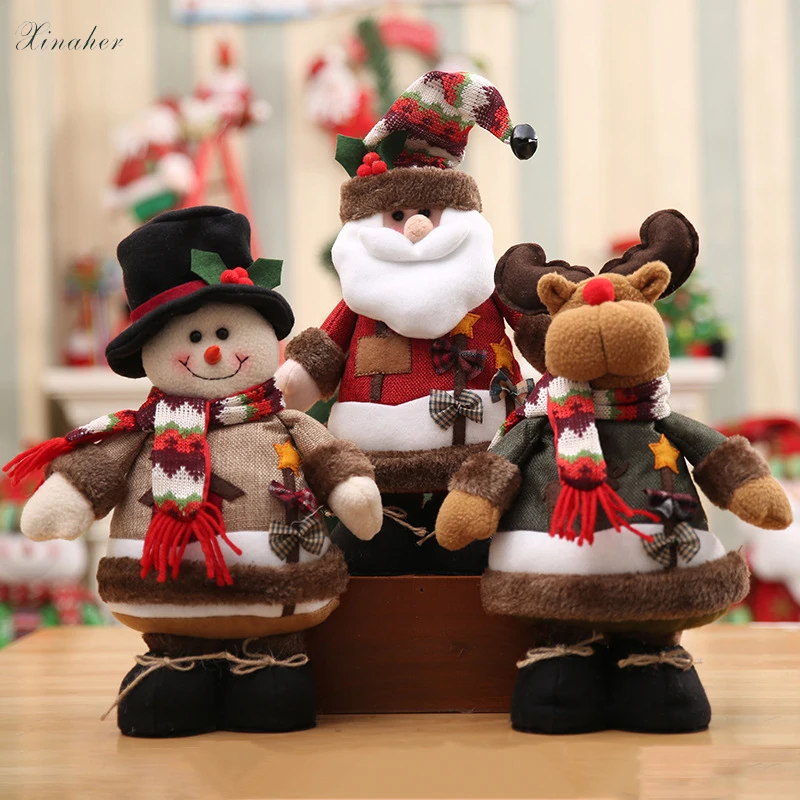 

Christmas Elk Dolls Natal Tree Ornament Christmas Toys Xmas Figurines New Year Gift Adornos De Navidad Para Casa Home Supplies