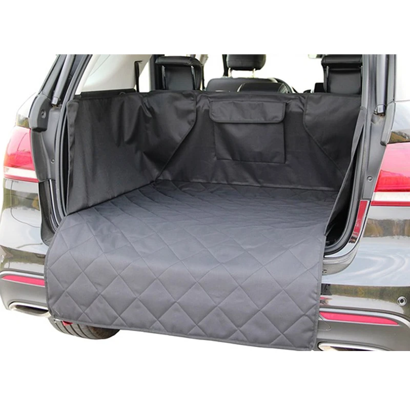 Waterproof Pet Mat Dog Carriers safe Cargo Liner Cover Washable Car travel Protector Back Seat Cover Pockets for SUV Pet Barrier10