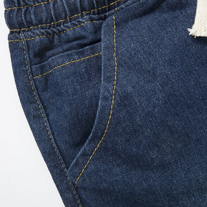 2018 New Arrival Biker Winter Of Leisure Tether Washed Speed Sell Elastic Waist Full Length Mid Medium Solid Jeans Men Hot Sale 