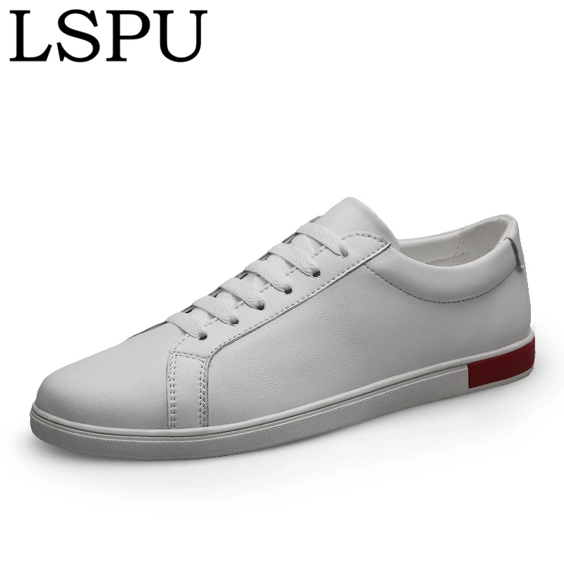 

Trend Genuine Leather Men Skateboarding Shoes Breathable Male Sneakers Fashion Lace Up Casual Trainers Shoes Men Plus Size 37-45
