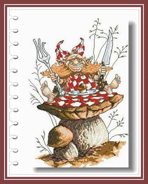 Needlework DIY Cross Stitch Sets For Embroidery kits 11CT&amp14CT Wizard of Lunch | Дом и сад