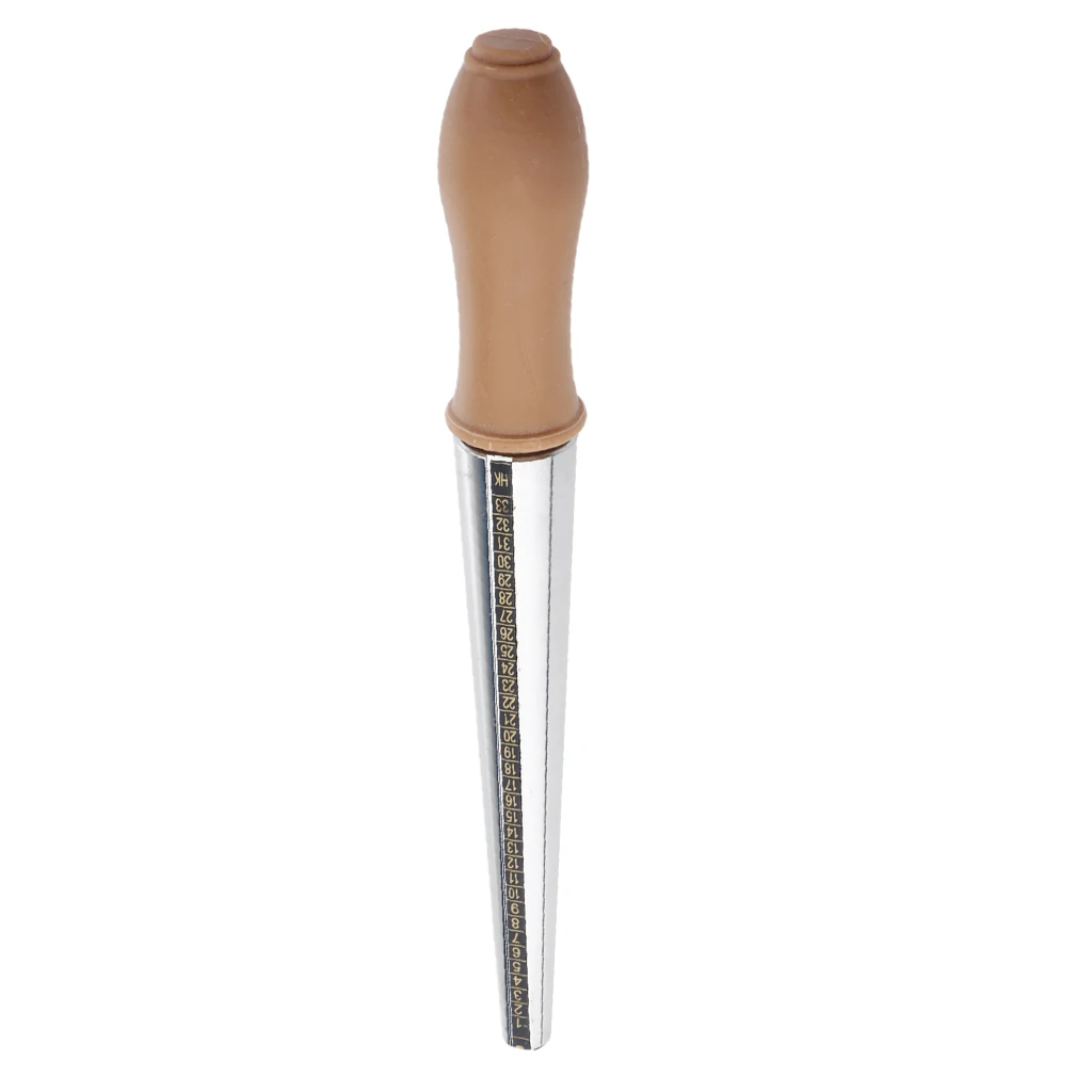 Ring Mandrel Sizer Measuring Stick Metal with Ring Sizer Guage Measuring Stick Jewelry Tools
