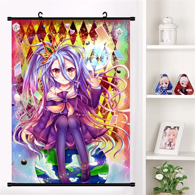 I Японское аниме No Game No Life Sora shero Shuvi Dola настенный свиток Фреска плакат Настенные подвесные плакаты коллекция домашнего декора искусство - Цвет: I