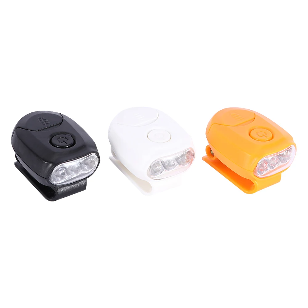 

Portable Practical 3 LED Light 90 Degree Rotatable Clip-on Hat Light Mini Cap Bright Head Lamp Caplight Headlamp