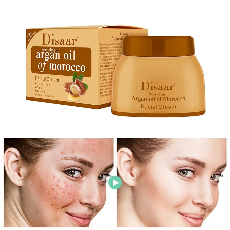 Argan Oil Cream Repair Lighten Blemish 50g Face Cream Serum Skin Care Anti-aging Lifting Firming Face Smooth Cream