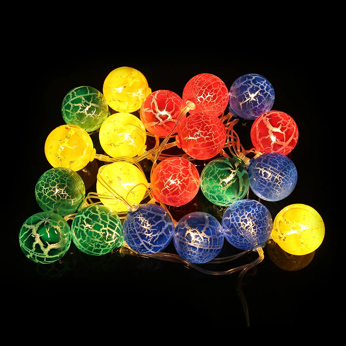 

light string ball crack coloured drawing or pattern battery box of Easter egg festival decorative light string