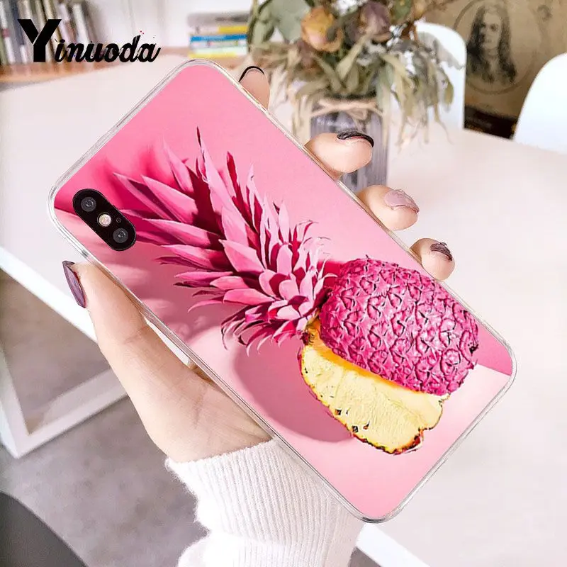 colorful pink gold pineapple