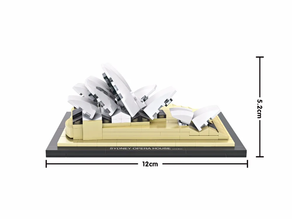 LOZ Architecture celete Batiments Ville Blocs de Construction Sydney Opera House Modele Mini Diy Jouets|loz architecture|blocs constructionopera
