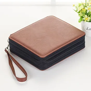 124 отверстия Карандаш Чехол из искусственной кожи estuche escolar красочные trousse scolaire stylo kalem kutu astuccio scuola коробка для ручек и карандашей чехол - Цвет: school supplies