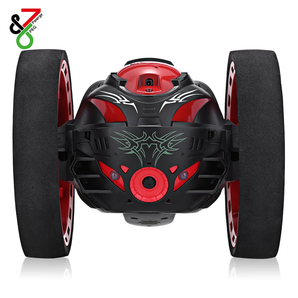 

PEG-88 Bounce Car with 80W HD Camera Video Function Flashing LED Light 2.4GHz RC Bounce Cars Jumping Music Playing Car Kids Toys