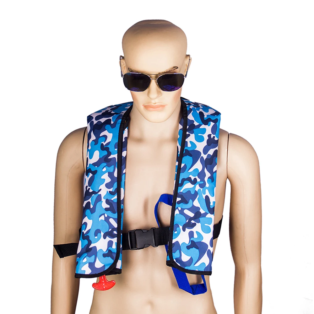 Can be customized Automatic Inflatable Life Jacket Fishing Vest Water Sports Swimming Survival Life Vest Men Women Lifejacket