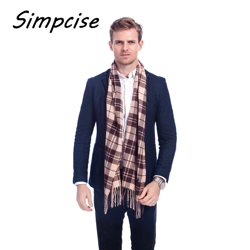 New fashion Design Winter Scarf Soft Elegant Long Fashion Wrap Scarves Tassel warm Pashimina Man Scarf A3A17736 male scarf