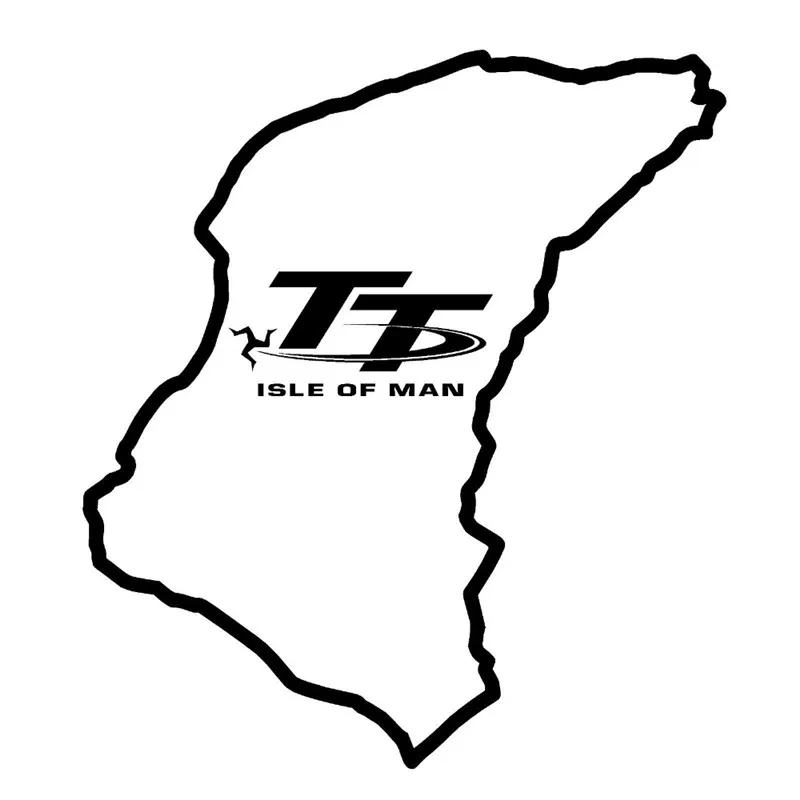 New Special Creative Wall Sticker Isle Of Man TT Race Track Wall Mural Home Living Room Art