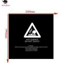 Sunpion Black Frosted Heated bed Sticker Build Sheet High Temperature Resistance 3D Printer Sticker 300*300 11.4*11.4 5Pcs/lot
