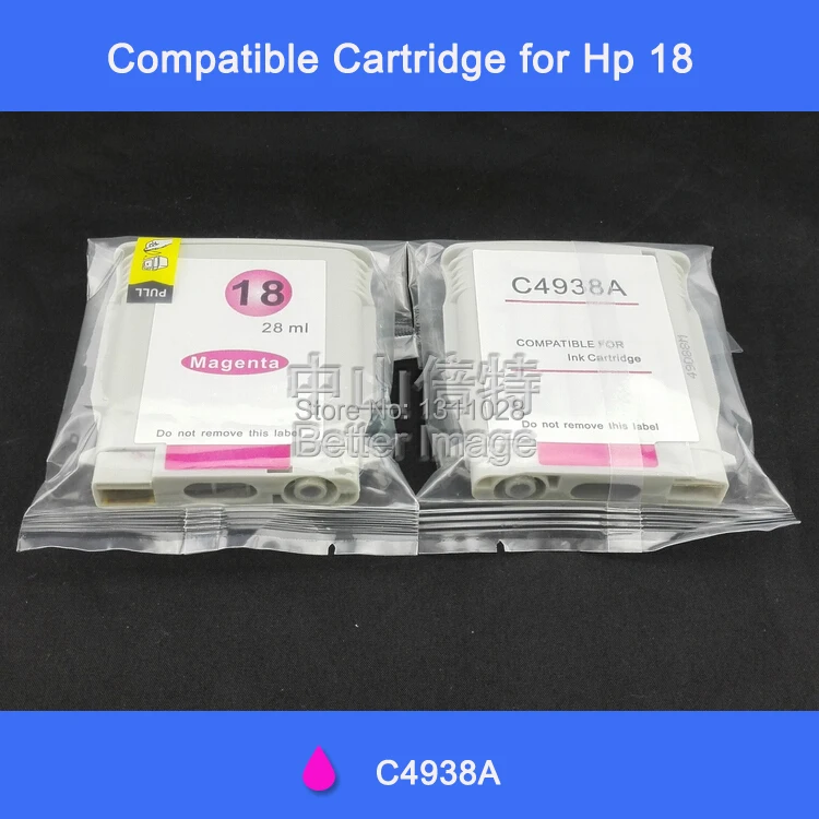 INK WAY 4 x Magenta Ink for HP 18 C4938A Officejet Pro K5300 K5400 dn dtn K8600 K8600dn | Компьютеры и офис