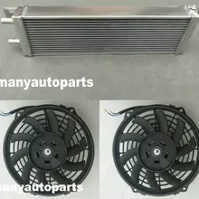 Воздух-вода алюминиевый охладитель жидкостный теплообменник и два вентилятора
