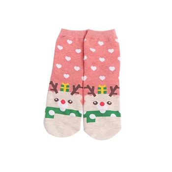 

Women Socks Winter Christmas Breathable Cotton Socks Sweet Happy Socks Gift Socks