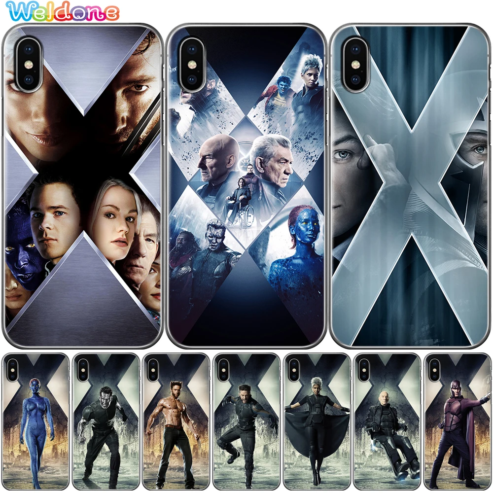 

Fashion Marvel X-Men Wolverine Phone Case Cover For iPhone XS Max XR X 7 6s 8 Plus 5S case cover etui