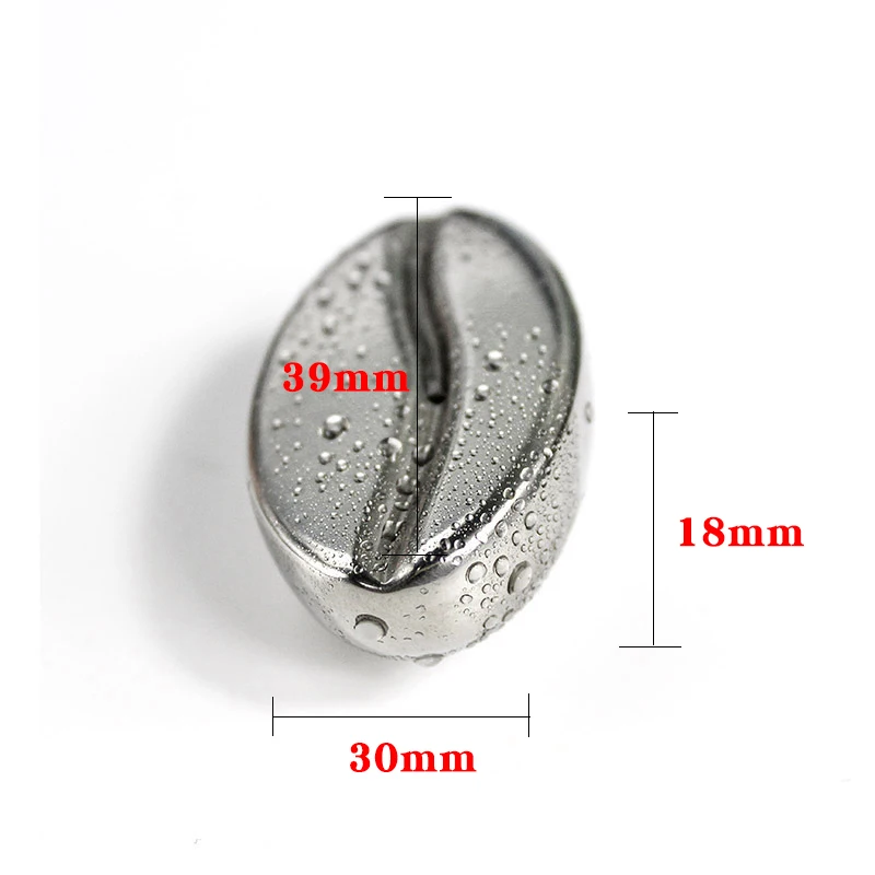 304 Stainless Steel Whiskey Cooler Wine Cooling Stones Ice Cubes Coffee Bean Shaped Stone Glacier Chillers Drink Cooling Tools