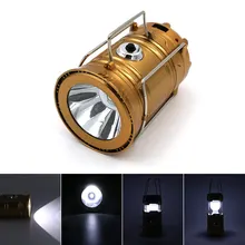 300 Lumens Portable Rechargeable Built-in Lithium Battery Solar Power LED Flashlight Outdoor Camp Tent Fishing Lamp
