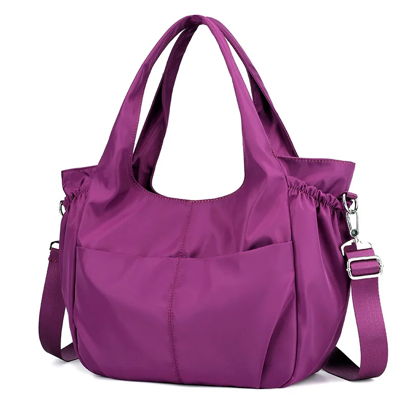 Водонепроницаемая женская сумка, повседневная вместительная сумка через плечо, нейлоновая женская сумка-тоут, роскошная дизайнерская женская сумка через плечо с верхней ручкой