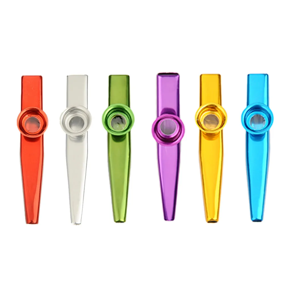 

Kazoo Wind Instruments Gold Plated Metallic Aluminium Musical Instruments C Tone Kazoo 6 Color Style Support Wholesale