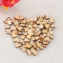 

100pcs Rustic Wood Wooden Love Heart Wedding Table Scatter Decoration Crafts DIY Drop Shipping 2018j23