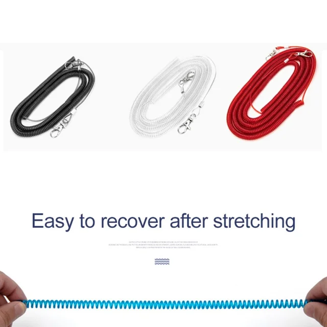 Cheap 3-20 meters new High elasticfishing gear fishing wire lost rope telescopic fishing rod spring Retention Rope Random color Cheap 3-20 meters new High elasticfishing gear fishing wire lost rope telescopic fishing rod spring Retention Rope Random color