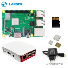 Raspberry Pi 3 B+ Plus стартовый комплект 16 G micro SD карта+ чехол+ 5 В/2,5 А ЕС Блок питания с кабелем+ радиатор