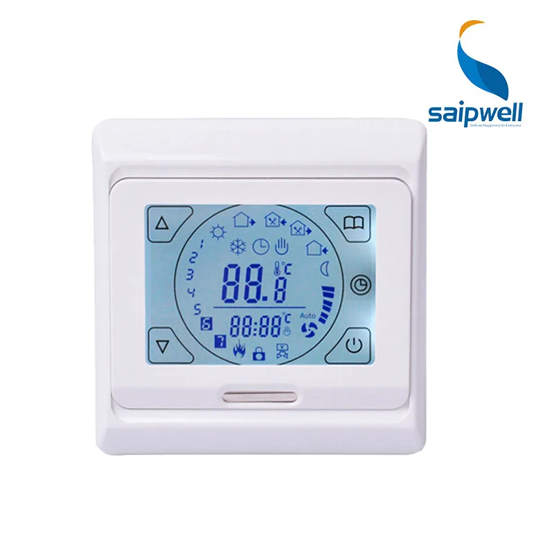 Saipwell Digital Floor Heating Touch Screen Programming Thermostat