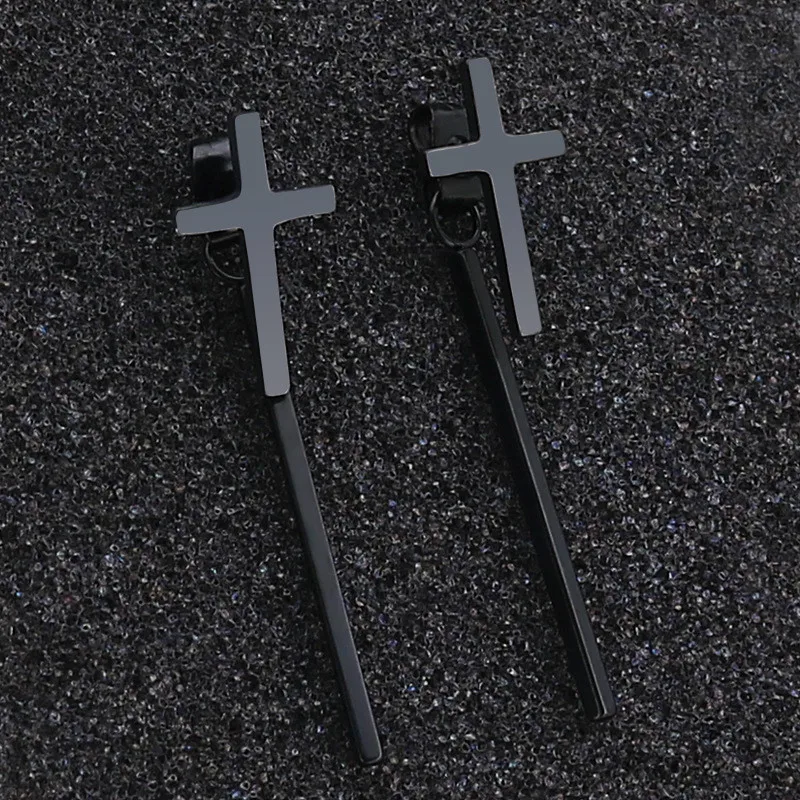 black earrings