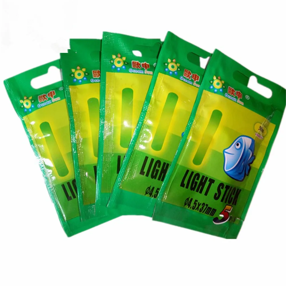50 قطع أو 25 قطع 4.5*37 ملليمتر الصيد تعويم Lightstick ضوء قضيب تعويم ليلي أضواء الظلام الوهج عصا مفيدة الكثير الصيد