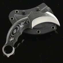 Уличный нож Karambit, охотничьи ножи, походный инструмент, тактический нож для выживания, нож из нержавеющей стали, коготь скорпиона