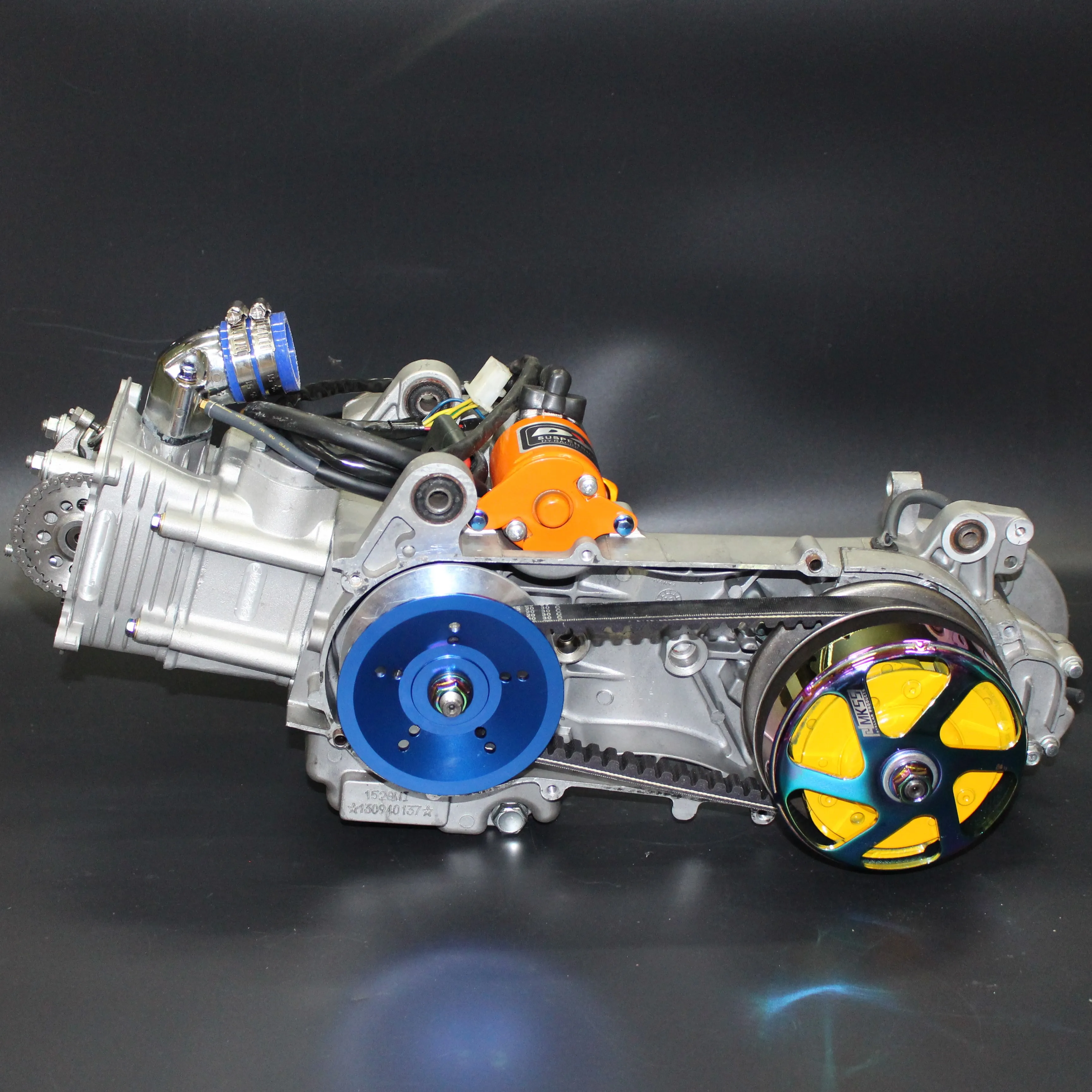 GY6, motor, 63mm, cilindro, 2 válvulas, cigüeñal, 300, refrigeración por agua, árbol de levas, a8, 180cc, Sintonización, carreras, motores