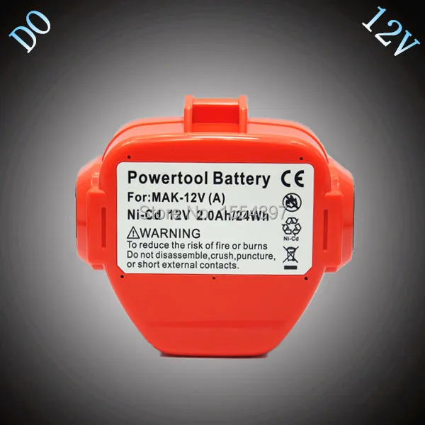 

Sale 2000mAh Ni-Cd 12V Replacement for Makita Power Tool Rechargeable Battery Packs 1200 1220 1201 1222 1233S PA12 Electronics