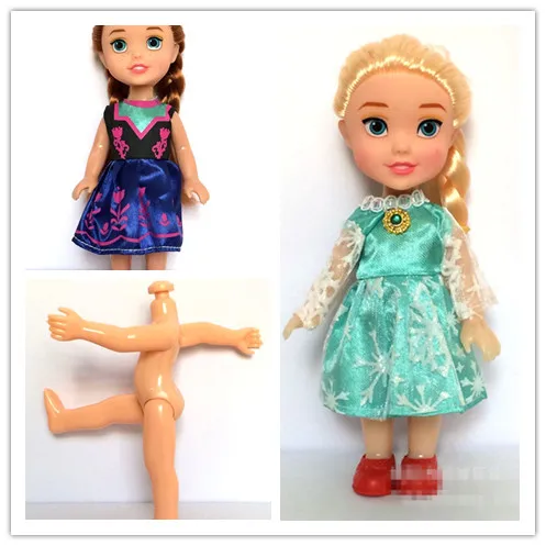 

16cm/6.3 inch Princess Elsa Anna Bonecas Baby Dolls Sisters Princess Kids Cartoon Toys For Children Girl Doll Snow Queen Toy