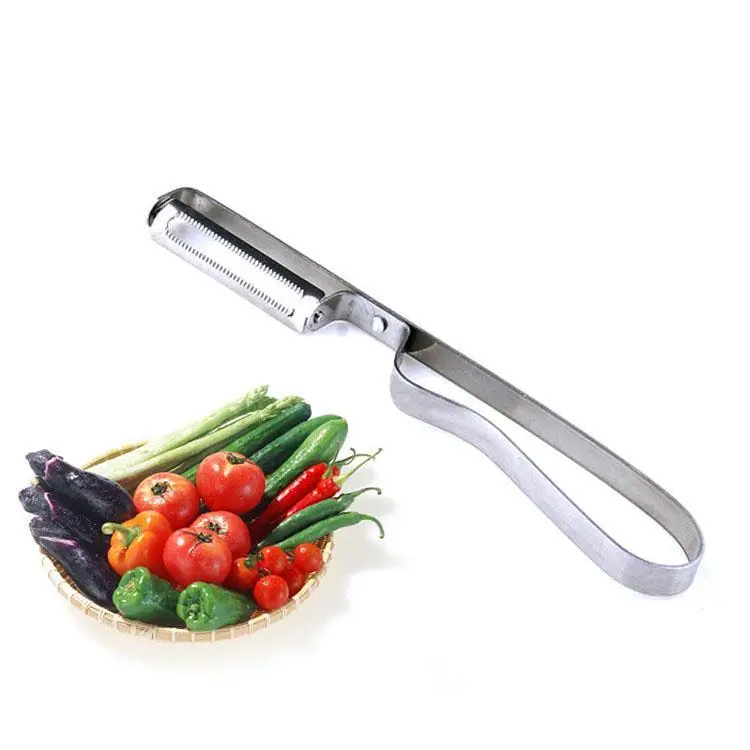 New Wholesale Stainless Steel Antislip Fruit Apple Vegetable Potato Peeler Knife Slicer Easy