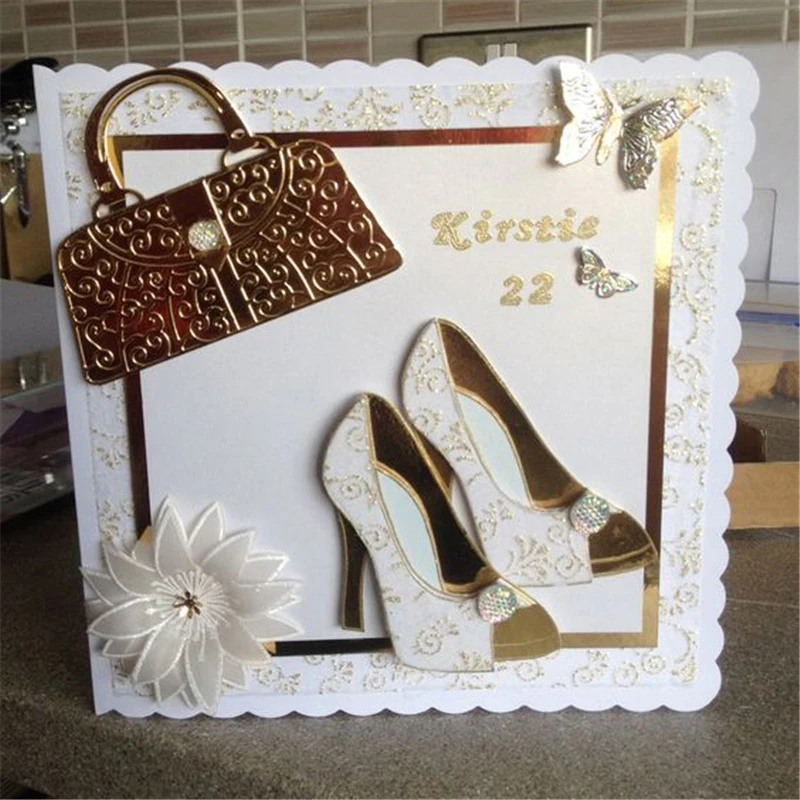 

YaMinSanNiO Handbag Lace Metal Cutting Dies Scrapbooking New 2019 Craft Dies Cuts for Card Making DIY Embossing Die Mold Set