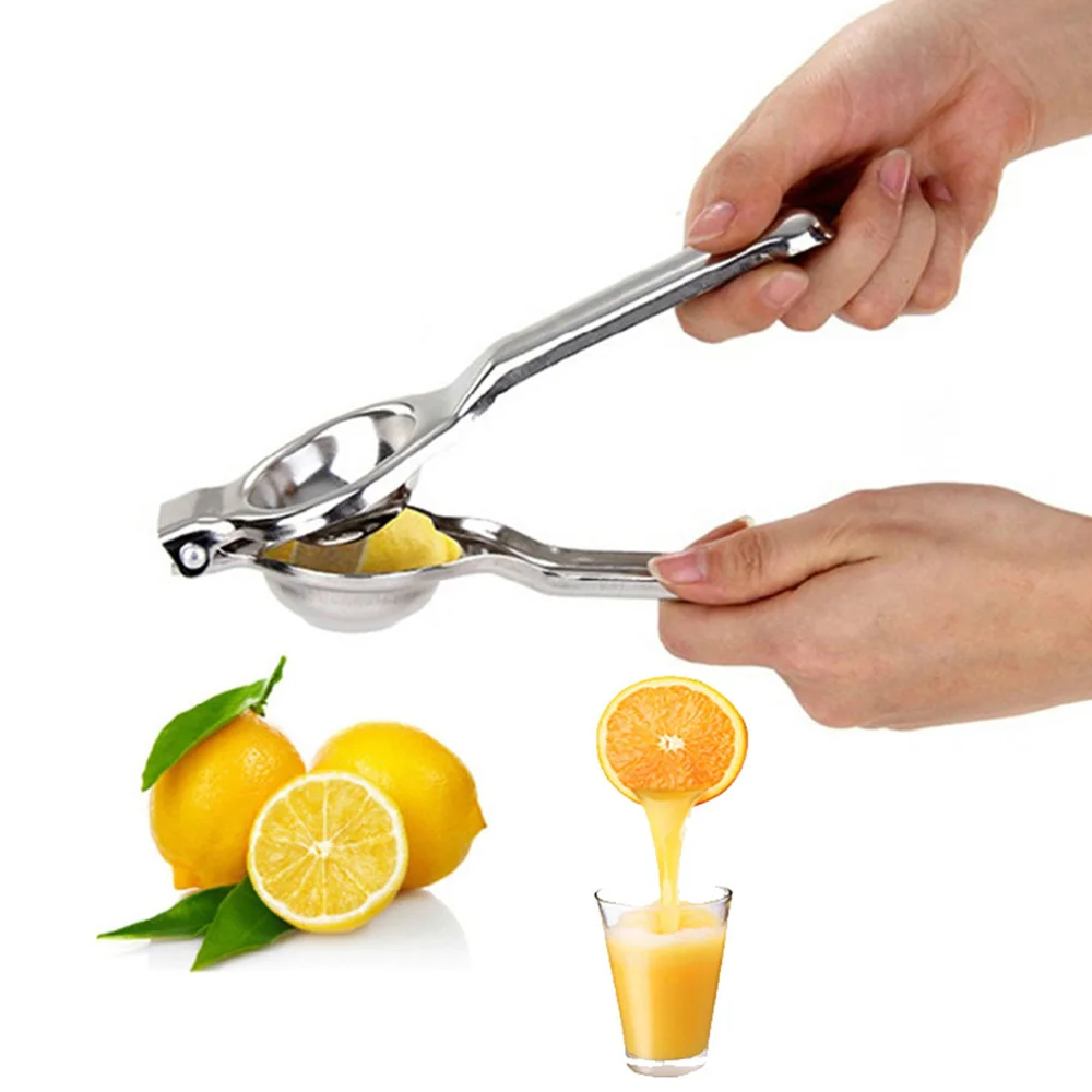 Kitchen Bar Stainless Steel Lemon Orange Lime Squeezer Manual Juicer Hand Press Fruit Citrus